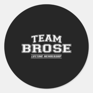 Sticker Rond Équipe Brooks _ Cadeau de nom de famille patronyme