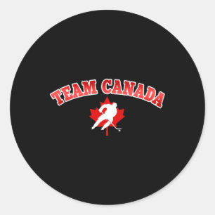 Sticker Rond Équipe Canada Fierté Voyage Sports de vacances Hoc