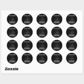 Sticker Rond Équipe Cyber Sécurité Et Techniciens Anti Malware (Feuille)