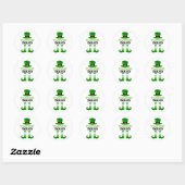 Sticker Rond Équipe d’enseignants Saint-Patrick (Feuille)