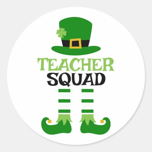 Sticker Rond Équipe d’enseignants Saint-Patrick (Devant)