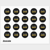 Sticker Rond Équipe d'accès vasculaire Picc Chick poulet mignon (Feuille)