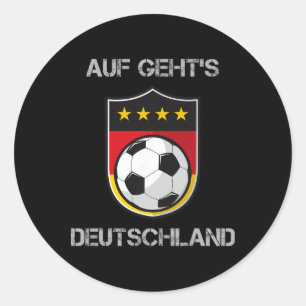 Sticker Rond Équipe d'Allemagne de football masculin Équipe nat