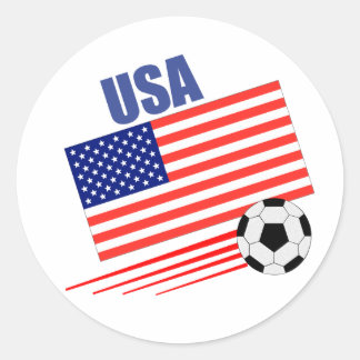 Sticker Rond Équipe d'Amérique de football