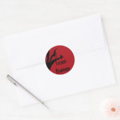 Sticker Rond Équipe Damon Vengeful Crow (Enveloppe)