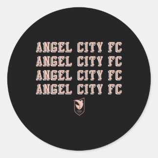Sticker Rond Équipe D'Angel City Fc Répéter Le Football Nwsl