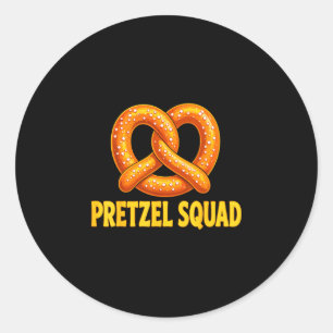 Sticker Rond Équipe de amateurs de bretzels tordus