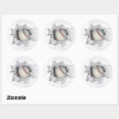 Sticker Rond Équipe de baseball (Feuille)