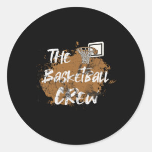 Sticker Rond Équipe de basket-ball
