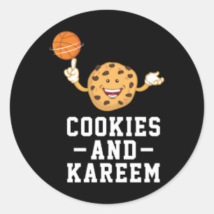Sticker Rond Équipe De Basketball Pour Hommes Femmes - Cookies