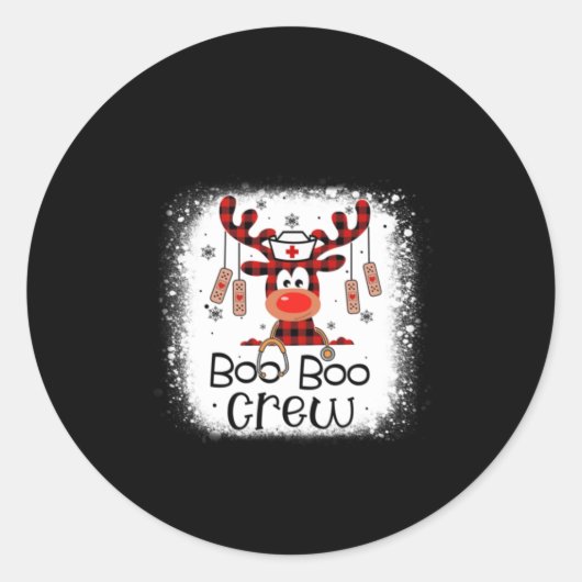 Sticker Rond ÉQUIPE DE BOo-Boo Cadeau (Devant)