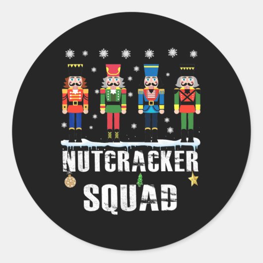 Sticker Rond Équipe de Casse-Noisette Danse Byllet Famille appa (Devant)