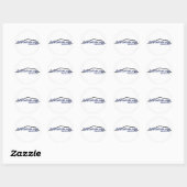 Sticker Rond Équipe de course KaleCoAuto ! (Feuille)
