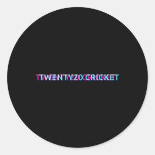 Sticker Rond Équipe de cricket Twenty20 Maillot universitaire S