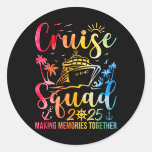 Sticker Rond Équipe de croisière 2025 Famille de jumelage de va