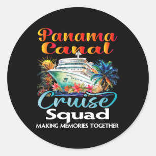 Sticker Rond Équipe de croisière dans le canal de Panama 2025 F