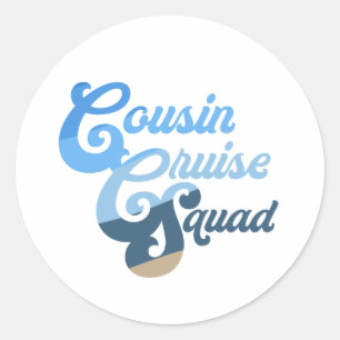 Sticker Rond Équipe de croisières Cousin