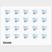 Sticker Rond Équipe de croisières de Noël (Feuille)