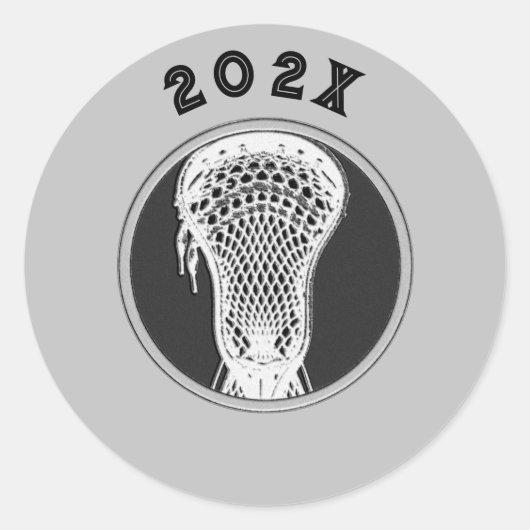 Sticker Rond Équipe de crosse 2025 (Devant)