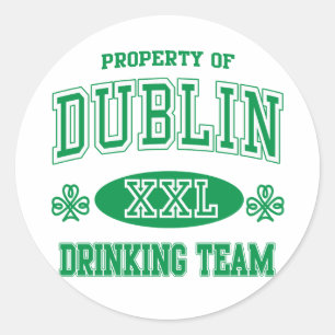 Sticker Rond Équipe de Dublin