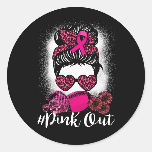 Sticker Rond Équipe de foot de football américain (Devant)