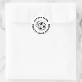 Sticker Rond équipe de football (Sac)