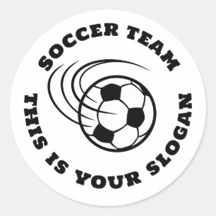 Sticker Rond équipe de football