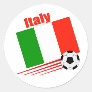 Sticker Rond Équipe de football de l'Italie