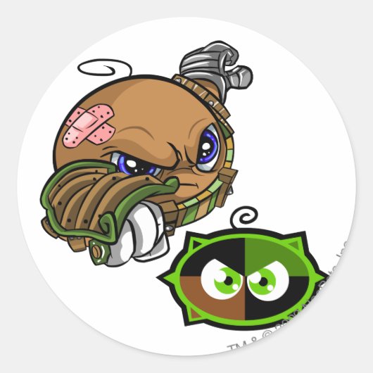 Sticker Rond Équipe de Kiko Lake Capitaine 1 (Devant)