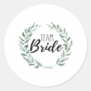 Sticker Rond Équipe de la mariée