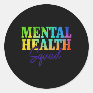 Sticker Rond Équipe de la santé mentale Mois de sensibilisation