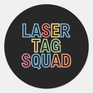 Sticker Rond Équipe de Laser Tag Mode Laser Tag