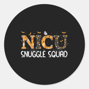 Sticker Rond Équipe de lutte Nicu Infirmière néonatale Infirmiè