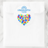 Sticker Rond Équipe de maternelle (Sac)