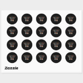 Sticker Rond Équipe De Pharmacie Avec Empreinte de léopard Pour (Feuille)