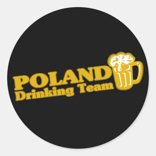 Sticker Rond Équipe de Pologne (Devant)