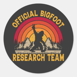 Sticker Rond Équipe de recherche originale de Bigfoot