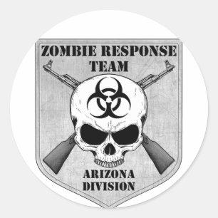 Sticker Rond Équipe de réponse de zombi : Division de l'Arizo