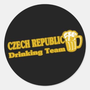 Sticker Rond Équipe de République tchèque