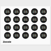 Sticker Rond Équipe de rêve de l'éducation exceptionnelle Ensei (Feuille)