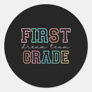 Sticker Rond Équipe de rêve de première année 1ère année Premiè