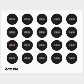 Sticker Rond Équipe de rêve Enseignant Istant Retour à l'école  (Feuille)