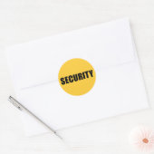 Sticker Rond Équipe de sécurité d'événement (Enveloppe)