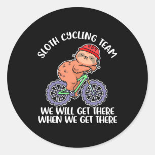 Sticker Rond Équipe de Sloth Cycling