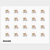 Sticker Rond Équipe de Sloth Cycling (Feuille)