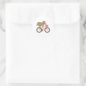 Sticker Rond Équipe de Sloth Cycling (Sac)