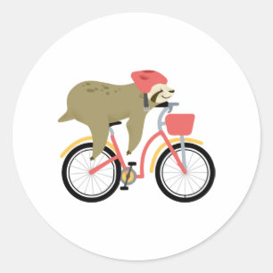 Sticker Rond Équipe de Sloth Cycling