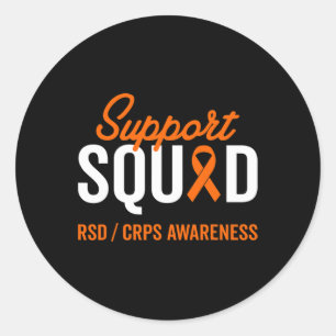 Sticker Rond Equipe de soutien à la sensibilisation des surviva