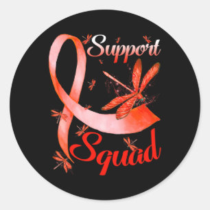 Sticker Rond Équipe de soutien aux guerriers Dragonfly RSD Sens
