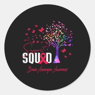 Sticker Rond Équipe de soutien pour la sensibilisation à l'anév